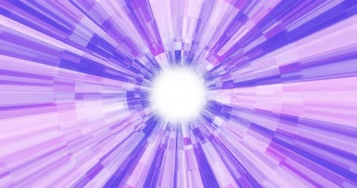Abstract tunnel, energy corridor flying straight, colorful speed of light, animation of traveling