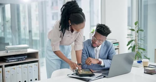 Business people, tablet and teamwork, planning or advice for marketing, website