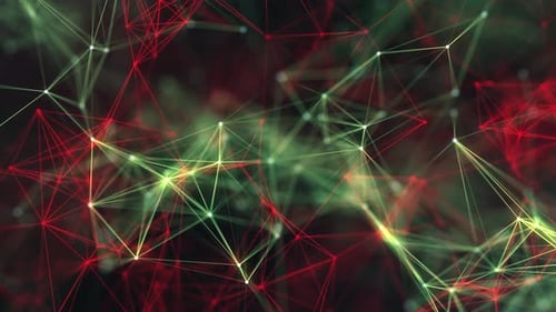 Particules de plexus abstraites