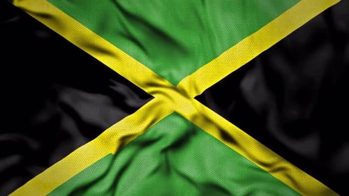 Bandeira realista do país da Jamaica