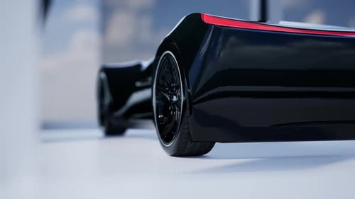 Sleek Futuristic Sports Car Design