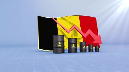 Belgium Oil Revenue And Reserves Decline With Red Arrow