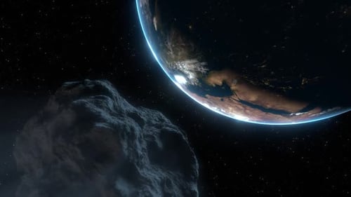 Asteroid Approaching To Earth