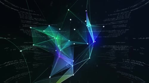 Animación de ciencia ficción de fondo Animación de código