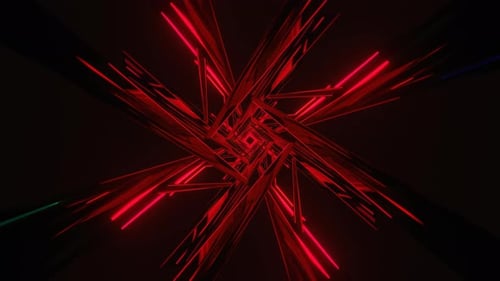 Animation de motifs trippants colorés rotatifs avec lumière de géométrie sacrée