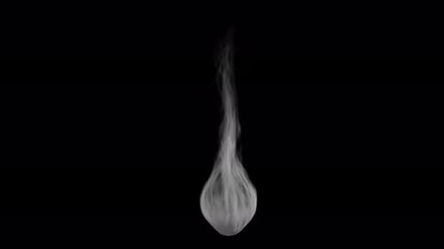 Animated Rising Smoke Element with Alpha Channel