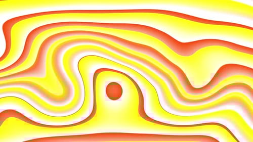 Fond de vague de lignes jaunes épurées