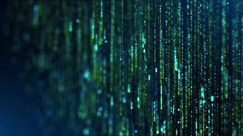 Abstract Elegant Line Particles