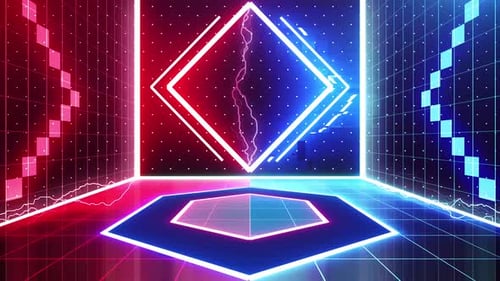 Gaming Esports cyberpunk style neon glow