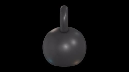 3D Animated Kettlebell Rotation Loop