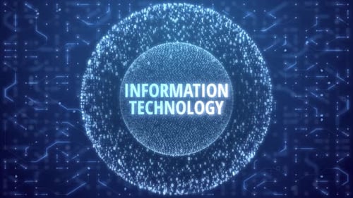 Futuristic Digital Information Technology Title Reveal