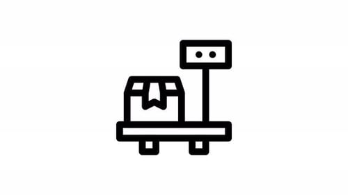 cargo line icon animation
