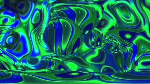 Psychedelischer Hintergrund mit fliegenden Bällen