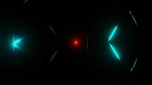 Des lueurs stroboscopiques hypnotiques créent une toile de fond vibrante en néon VJ Loop