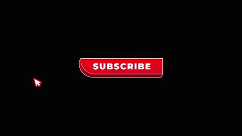Animated Subscribe Button with Mouse Click and Notification Bell