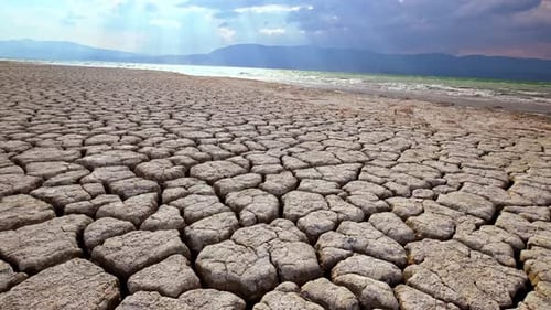 Dry Land and Receding Lake