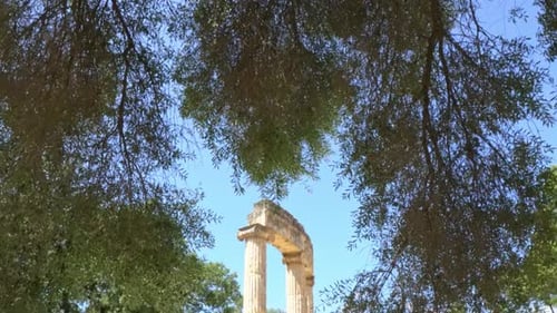Les ruines de l'ancienne Olympie, en Grèce, révèlent le temple d'Heraion