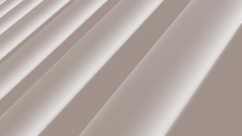 Schleifenanimation mit weißen runden Röhren auf hellem Hintergrund