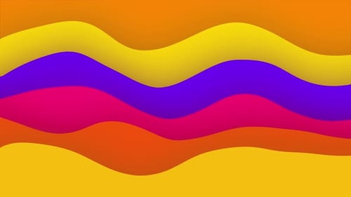 Vibrant Fluid Wave Abstract Looping Background Animation