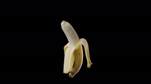 Floating Banana Fruit Isolated on Air