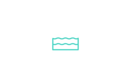 Animated Flat Design Swimming Person Icon