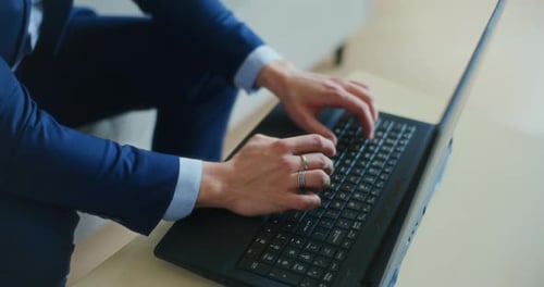 Businessman Writes Email