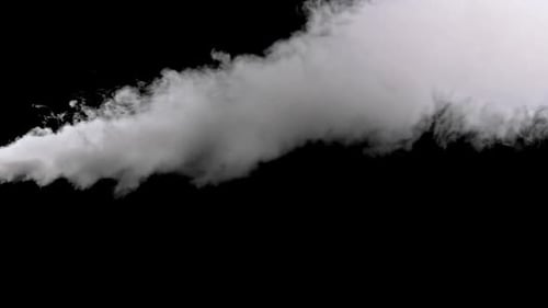 Smoke with Alpha Channel in Slow Motion