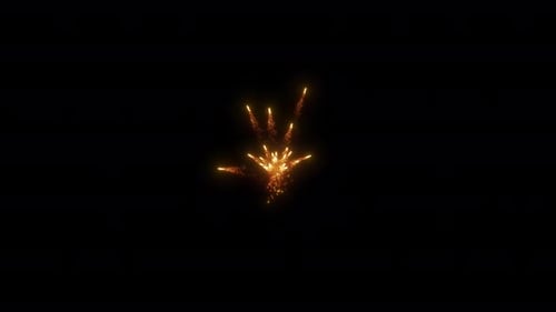Explosión de chispas aéreas o fuegos artificiales