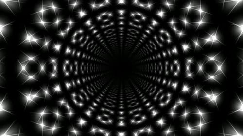Background with a Tunnel of Stars, Reflection, Unique Design, 3D Render, Exclusive