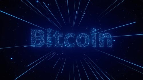 Bitcoin Animated Text Effect
