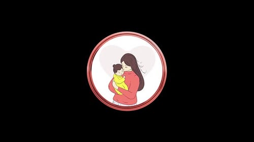 Mother Holding Baby Son In Arms Loop