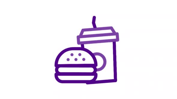 Comida rápida , Motion Graphics Incluyendo: estético y animación - Envato