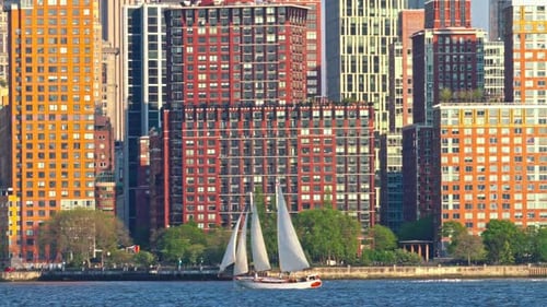 Captivating skyline of New York City, captured from New Jersey's shores