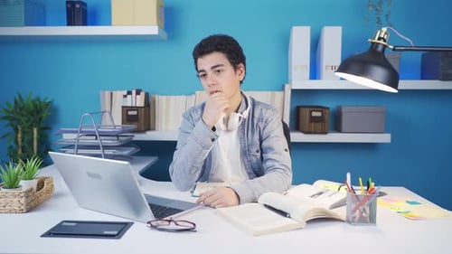 The young person who receives the sad news while watching something gets demoralized.