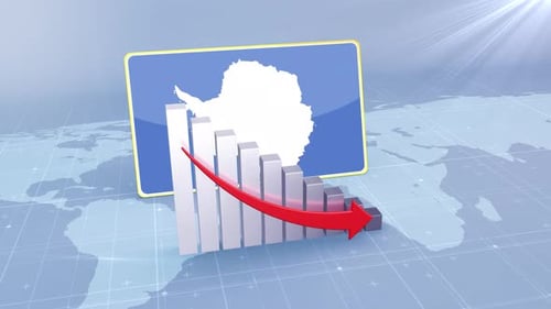 Antarctica Decline Data Visualization with Bar Graph Animation