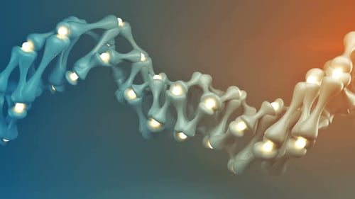 Le
réseau futuriste est en rotation. Technologie moderne abstraite ou design de science-fiction. Boucle sans faille