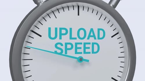 Modern Animated Upload Speed Meter Indicator