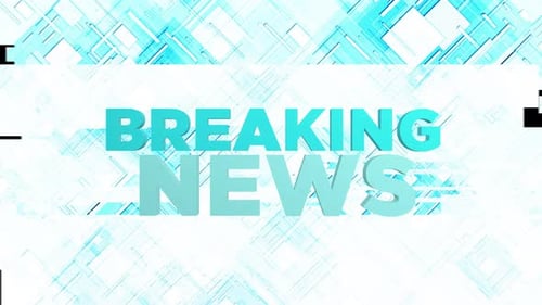 Broadcast News Transition Alpha channel Looped
