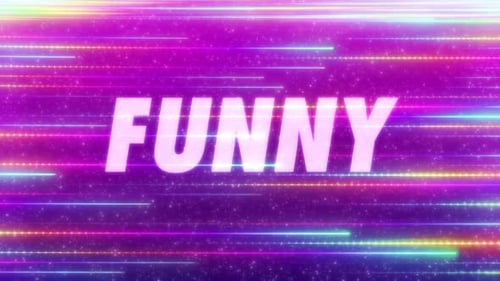 Funny Word With Colourful Background