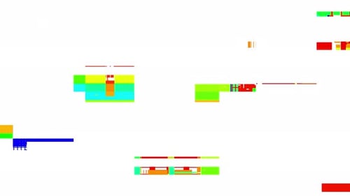 Corruption Collection: transición de datos de la animación con efectos de falla de una cinta VHS rota a partir de un scr gris