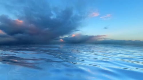 Sea and Sky View in Full Rotation, Exclusive, Background, Reflection, Nature