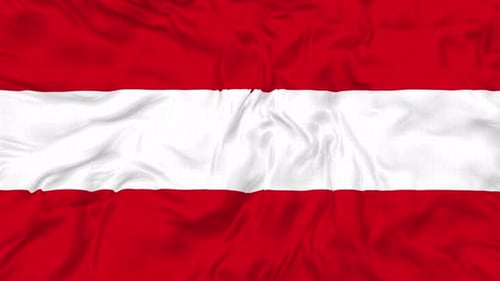 Austria Flag Waving Realistic Fabric Seamless Loop