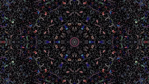 Abstract background moving stripes and flashing with shining light dots. Animation with circles