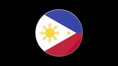 Philippines Flag Circle Tube Loop South East Asia Country ASEAN Filipina Filipin