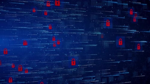 Secure Access System Concept Business Financial Warranty for Investment Antivirus Concept Technology