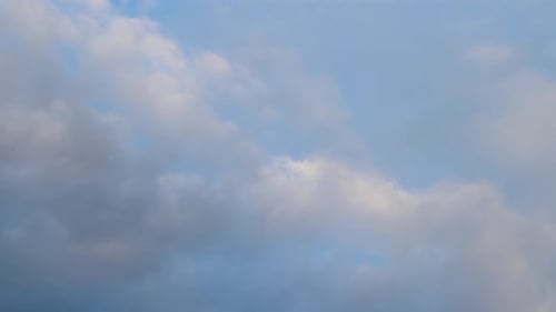 Blue Sky and Clouds in a Weather Timelapse