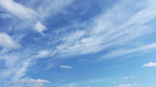 Time Lapse with Clouds Moving on Bly Sky