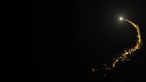 Magical Golden Glitter Particle Reveal