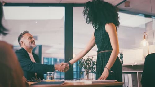 Handshake in a Modern Workplace