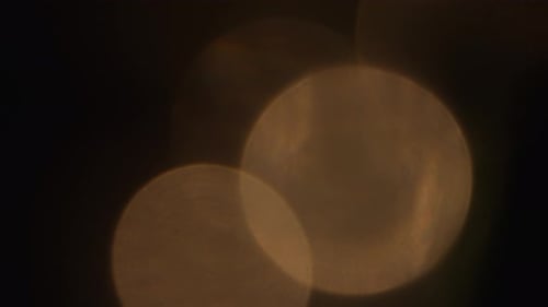 Abstract Bokeh Lights in Gold